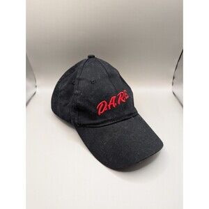 Vintage DARE Hat Cap Youth Black Strapback To Keep Kids Off Drugs 90s